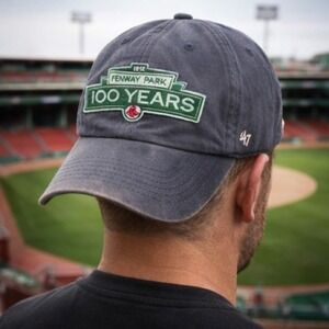 47 Brand Boston Red Sox Fenway Park 100 Years Gray Adjustable Baseball Cap